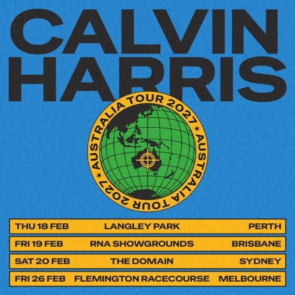 Calvin Harris - Australia Tour 2027