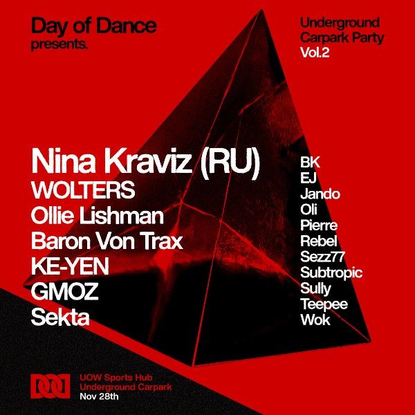 DOD Underground Carpark Party Vol. 2 w/ Nina Kraviz (RU) // WOLTERS // Ollie Lishman + MORE
