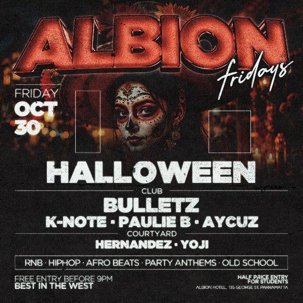 Albion Fridays Halloween Party